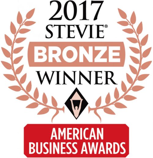 2017 gagnant du prix Stevie en bronze