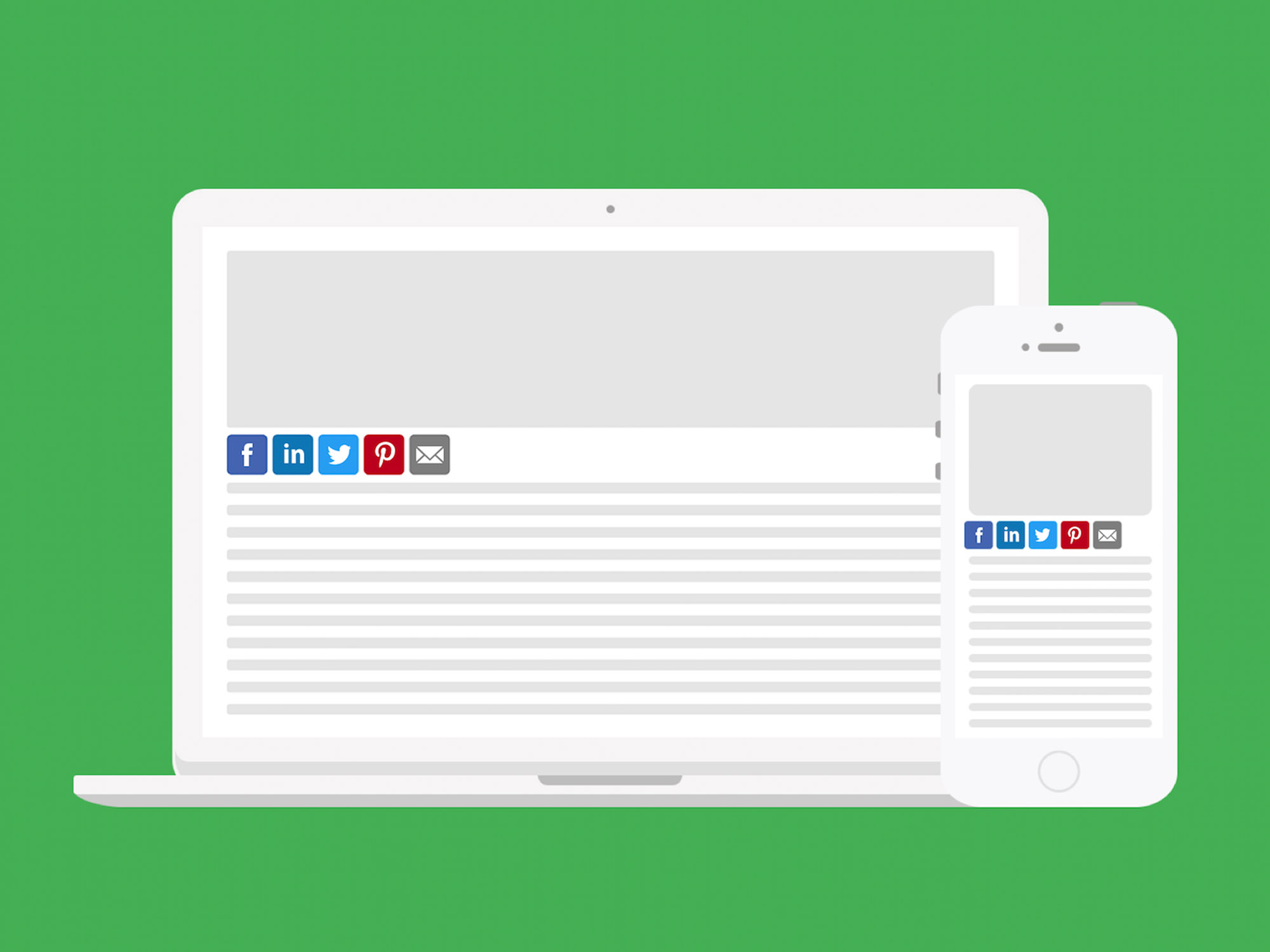 social media follow buttons