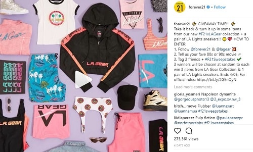 Forever 21 Instagram Giveaway