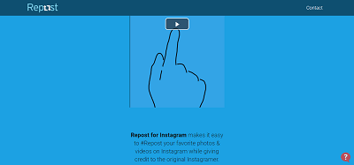 Relançar no Instagram app
