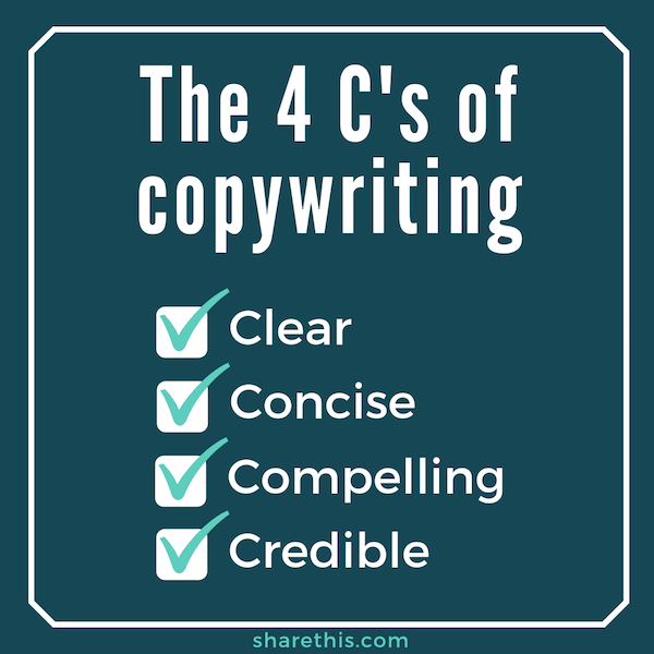 4 C's von Copywriting