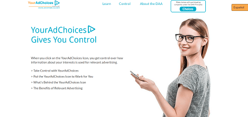 What is AdChoices? YourAdChoices screenshot