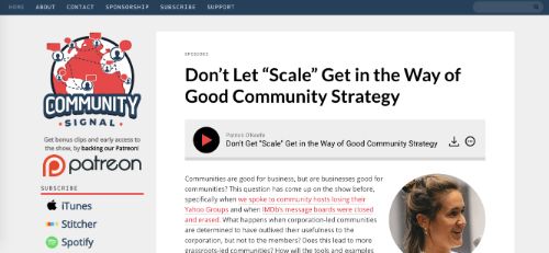 Best Social Media Podcasts: Community Signal