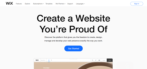 Wix vs. Squarespace: Wix