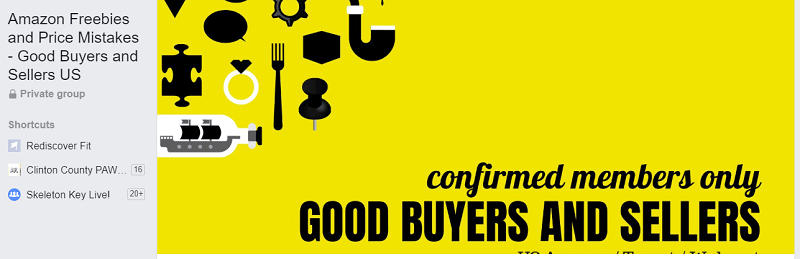 Ideal Facebook Header Size - Amazon Freebies and Price Mistakes Group Header